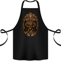 Aztec Skull Cotton Apron 100% Organic Black