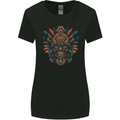 Aztec Skull Mexico Womens Wider Cut T-Shirt Black