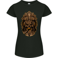 Aztec Skull Womens Petite Cut T-Shirt Black