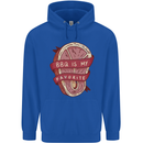 BBQ is My Favourite Funny Steak Grill Braai Childrens Kids Hoodie Royal Blue