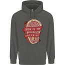 BBQ is My Favourite Funny Steak Grill Braai Childrens Kids Hoodie Storm Grey