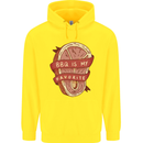 BBQ is My Favourite Funny Steak Grill Braai Childrens Kids Hoodie Yellow