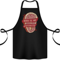 BBQ is My Favourite Funny Steak Grill Braai Cotton Apron 100% Organic Black