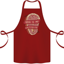 BBQ is My Favourite Funny Steak Grill Braai Cotton Apron 100% Organic Maroon