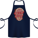 BBQ is My Favourite Funny Steak Grill Braai Cotton Apron 100% Organic Navy Blue