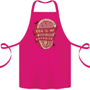 BBQ is My Favourite Funny Steak Grill Braai Cotton Apron 100% Organic Pink
