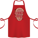 BBQ is My Favourite Funny Steak Grill Braai Cotton Apron 100% Organic Red