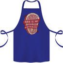 BBQ is My Favourite Funny Steak Grill Braai Cotton Apron 100% Organic Royal Blue