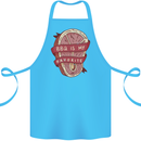 BBQ is My Favourite Funny Steak Grill Braai Cotton Apron 100% Organic Turquoise