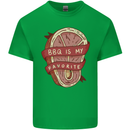 BBQ is My Favourite Funny Steak Grill Braai Kids T-Shirt Childrens Irish Green