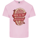 BBQ is My Favourite Funny Steak Grill Braai Kids T-Shirt Childrens Light Pink