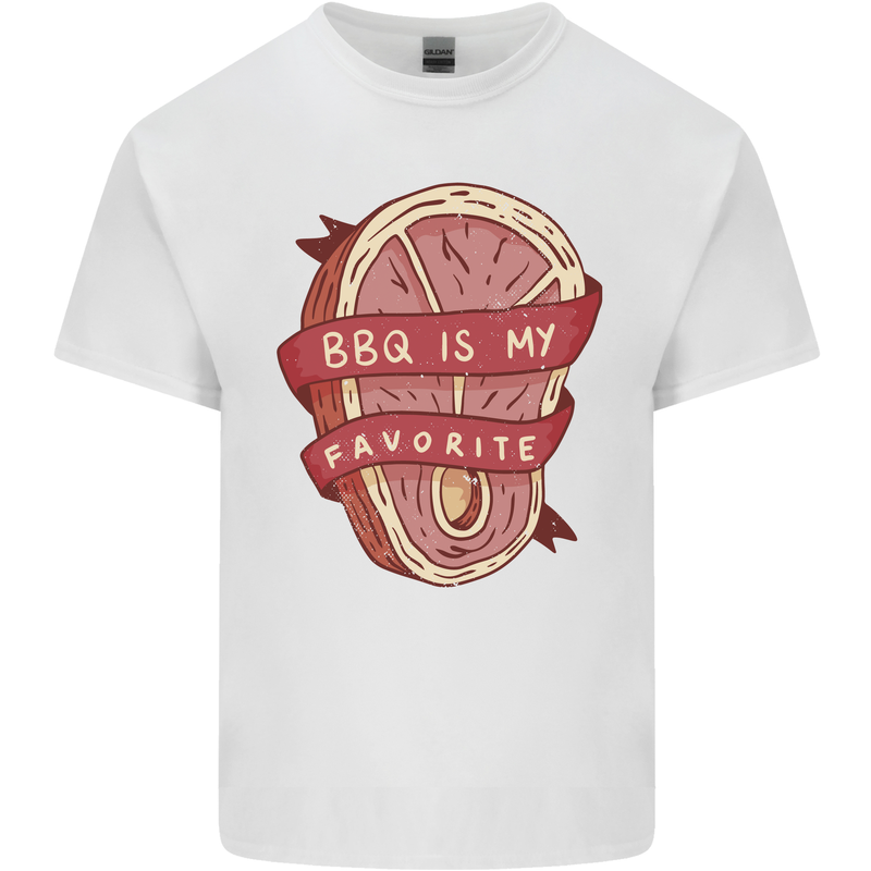 BBQ is My Favourite Funny Steak Grill Braai Kids T-Shirt Childrens White