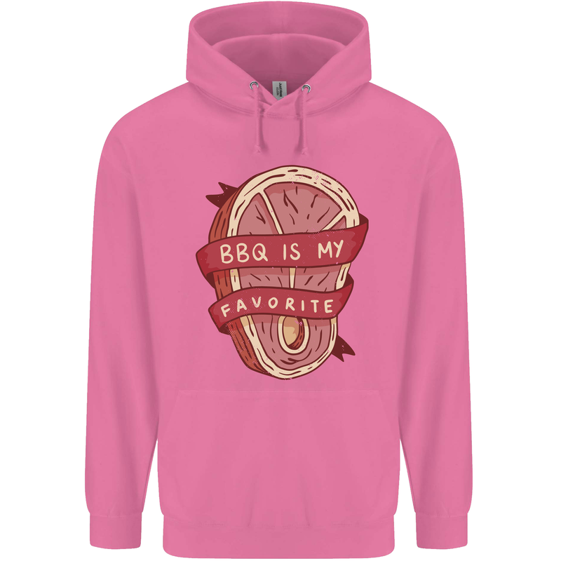 BBQ is My Favourite Funny Steak Grill Braai Mens 80% Cotton Hoodie Azelea