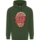 BBQ is My Favourite Funny Steak Grill Braai Mens 80% Cotton Hoodie Forest Green