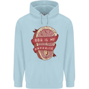 BBQ is My Favourite Funny Steak Grill Braai Mens 80% Cotton Hoodie Light Blue