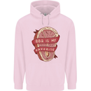 BBQ is My Favourite Funny Steak Grill Braai Mens 80% Cotton Hoodie Light Pink