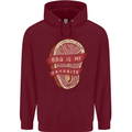 BBQ is My Favourite Funny Steak Grill Braai Mens 80% Cotton Hoodie Maroon