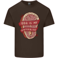 BBQ is My Favourite Funny Steak Grill Braai Mens Cotton T-Shirt Tee Top Dark Chocolate