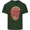 BBQ is My Favourite Funny Steak Grill Braai Mens Cotton T-Shirt Tee Top Forest Green