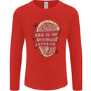 BBQ is My Favourite Funny Steak Grill Braai Mens Long Sleeve T-Shirt Red
