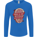 BBQ is My Favourite Funny Steak Grill Braai Mens Long Sleeve T-Shirt Royal Blue