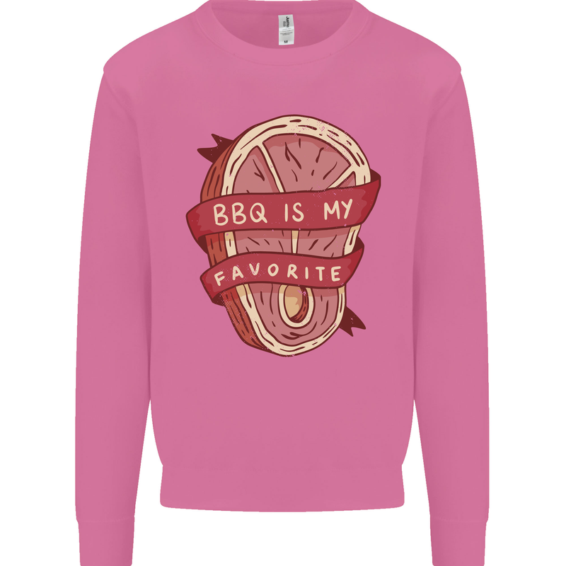 BBQ is My Favourite Funny Steak Grill Braai Mens Sweatshirt Jumper Azalea