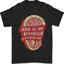 BBQ is My Favourite Funny Steak Grill Braai Mens T-Shirt 100% Cotton Black