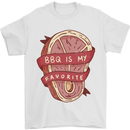 BBQ is My Favourite Funny Steak Grill Braai Mens T-Shirt 100% Cotton White