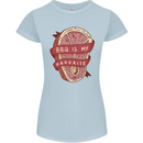 BBQ is My Favourite Funny Steak Grill Braai Womens Petite Cut T-Shirt Light Blue