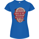 BBQ is My Favourite Funny Steak Grill Braai Womens Petite Cut T-Shirt Royal Blue