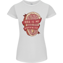 BBQ is My Favourite Funny Steak Grill Braai Womens Petite Cut T-Shirt White