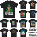 Alcohol T-Shirt Mens Beer Tshirt Tee Top Funny Drunk Slogan 7