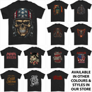 a group of t - shirts with different designs on them