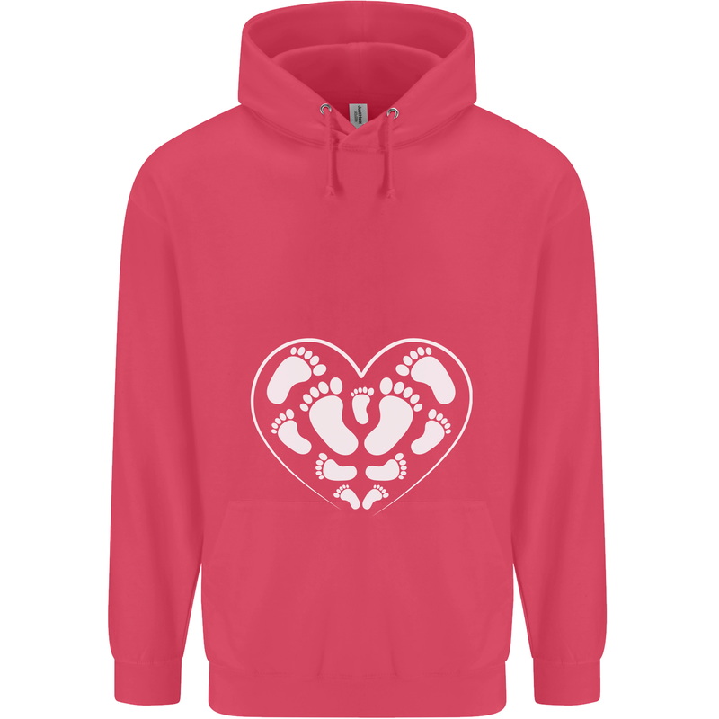 Baby Heart New Baby Pregnancy Pregnant Childrens Kids Hoodie Heliconia