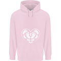 Baby Heart New Baby Pregnancy Pregnant Childrens Kids Hoodie Light Pink