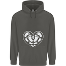 Baby Heart New Baby Pregnancy Pregnant Childrens Kids Hoodie Storm Grey
