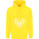 Baby Heart New Baby Pregnancy Pregnant Childrens Kids Hoodie Yellow