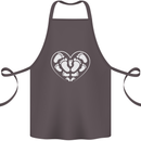 Baby Heart New Baby Pregnancy Pregnant Cotton Apron 100% Organic Dark Grey