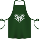 Baby Heart New Baby Pregnancy Pregnant Cotton Apron 100% Organic Forest Green
