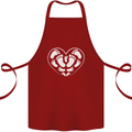 Baby Heart New Baby Pregnancy Pregnant Cotton Apron 100% Organic Maroon