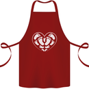 Baby Heart New Baby Pregnancy Pregnant Cotton Apron 100% Organic Maroon