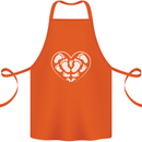 Baby Heart New Baby Pregnancy Pregnant Cotton Apron 100% Organic Orange