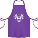 Baby Heart New Baby Pregnancy Pregnant Cotton Apron 100% Organic Purple