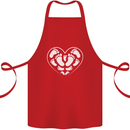 Baby Heart New Baby Pregnancy Pregnant Cotton Apron 100% Organic Red