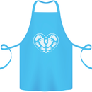 Baby Heart New Baby Pregnancy Pregnant Cotton Apron 100% Organic Turquoise
