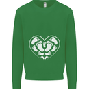 Baby Heart New Baby Pregnancy Pregnant Kids Sweatshirt Jumper Irish Green