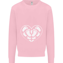 Baby Heart New Baby Pregnancy Pregnant Kids Sweatshirt Jumper Light Pink