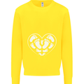 Baby Heart New Baby Pregnancy Pregnant Kids Sweatshirt Jumper Yellow