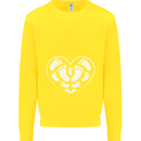 Baby Heart New Baby Pregnancy Pregnant Kids Sweatshirt Jumper Yellow