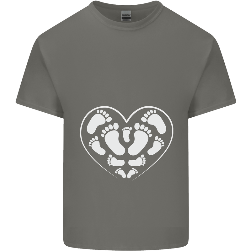 Baby Heart New Baby Pregnancy Pregnant Kids T-Shirt Childrens Charcoal